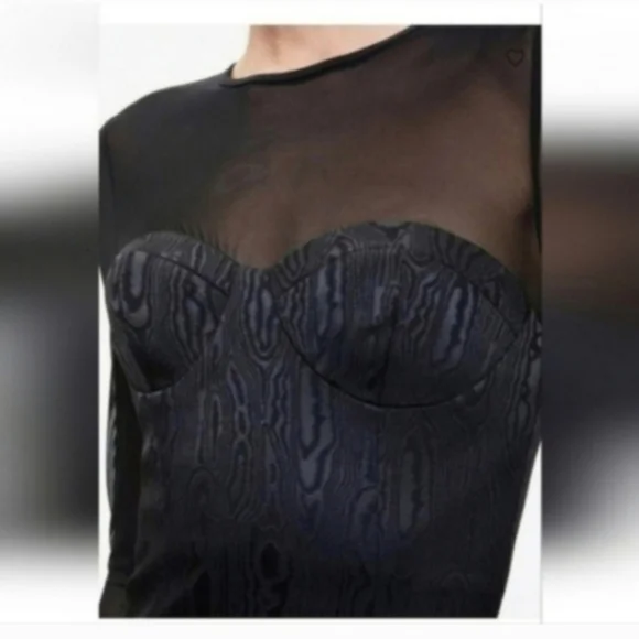 Alice + Olivia Women's Takako Crewneck Mini Dress Size 0 NWT - Picture 9 of 13